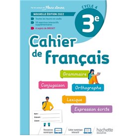 Cahier de Français cycle 4/3e - cahier d'activités - Ed. 2022