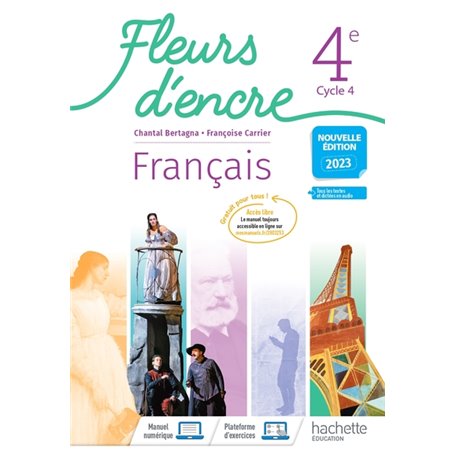 Fleurs d'encre Français 4e - Livre élève - Ed. 2023