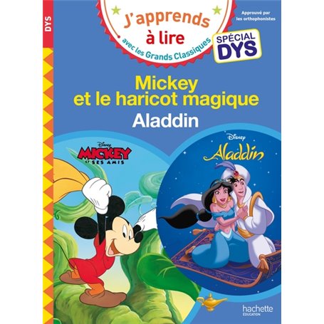 Disney - Mickey et le haricot magique / Aladdin Spécial DYS (dyslexie)