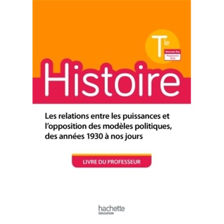 Histoire Terminales - Livre du professeur - Ed. 2020