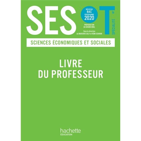 SES Terminale - Livre du Professeur - Ed. 2020