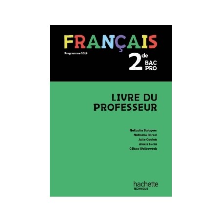 Français 2de Bac Pro - Livre du professeur - éd. 2019