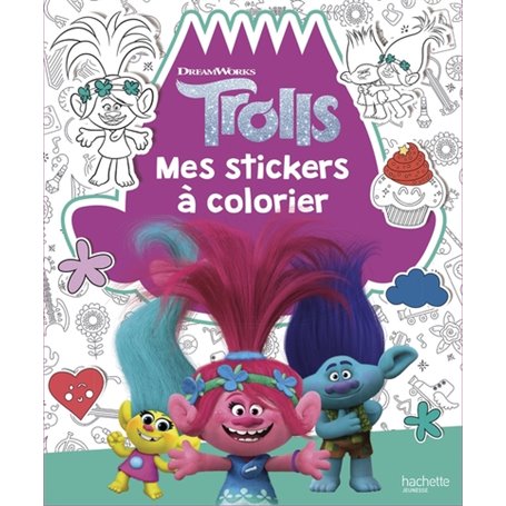 Dreamworks - Trolls- Mes Stickers à colorier