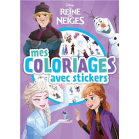 LA REINE DES NEIGES  - Mes coloriages avec stickers