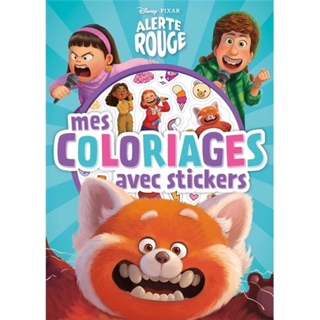 ALERTE ROUGE - Mes Coloriages avec Stickers - Disney Pixar