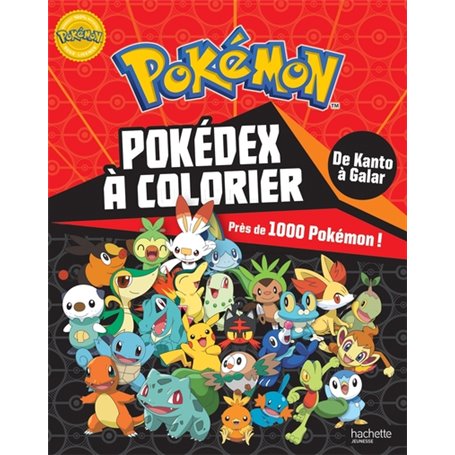 Pokémon - Pokédex de Kanto à Galar à colorier