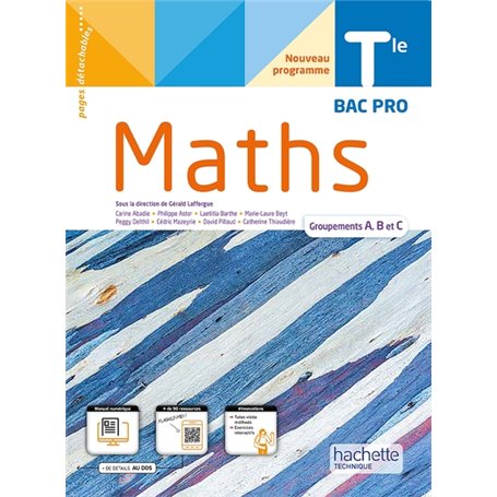 Mathématiques Terminale Bac Pro groupements A, B et C -  Livre élève -  Éd. 2022