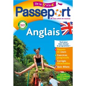 Passeport Anglais De la 5e à la 4e - Cahier de vacances 2023