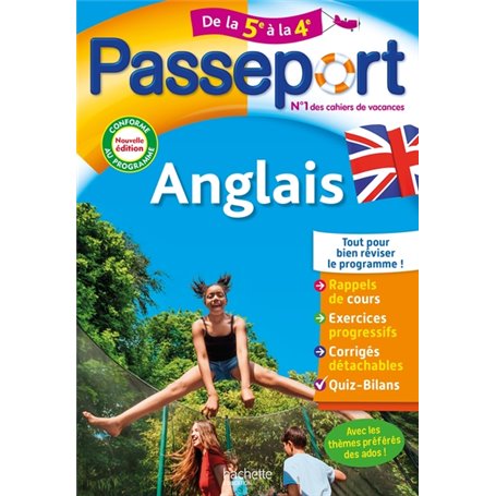 Passeport Anglais De la 5e à la 4e - Cahier de vacances 2023