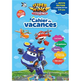 Super Wings - Cahier de vacances 2023, de la Petite Section à la Moyenne section