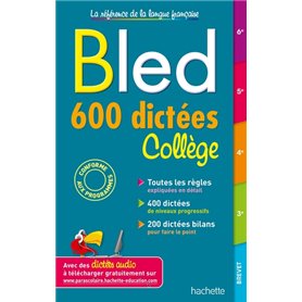 Bled 600 dictées Collège