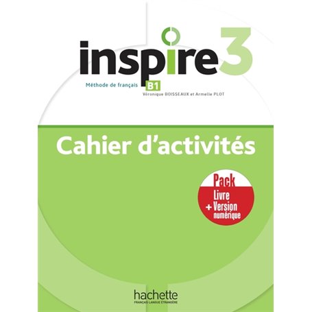 Inspire 3- Pack Cahier d'activités + Version numérique