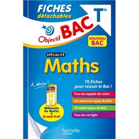 Objectif BAC Fiches détachables Spécialité maths Tle