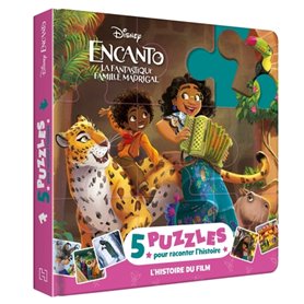 ENCANTO, LA FANTASTIQUE FAMILLE MADRIGAL - Mon Petit Livre Puzzle - 5 Puzzles 9 Pièces - Disney