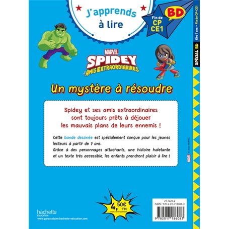 Disney  BD  Fin de CP- CE1 -  Spidey et ses amis extraordinaires -  Un mystère à résoudre