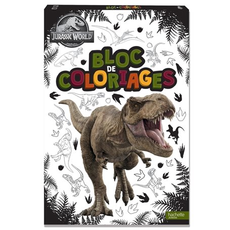 Jurassic World - Bloc de coloriages