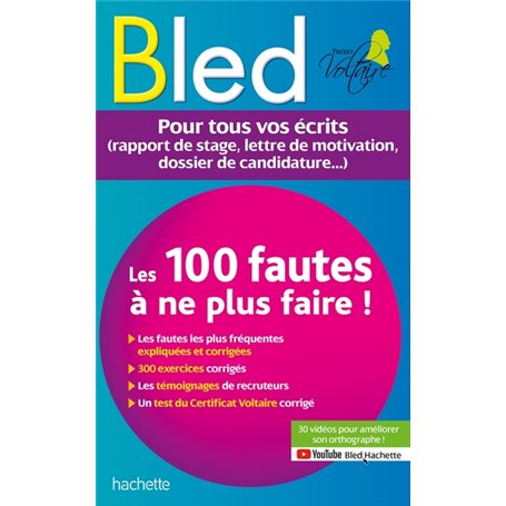 BLED Les 100 fautes que les recruteurs ne veulent plus voir (Certif Voltaire)