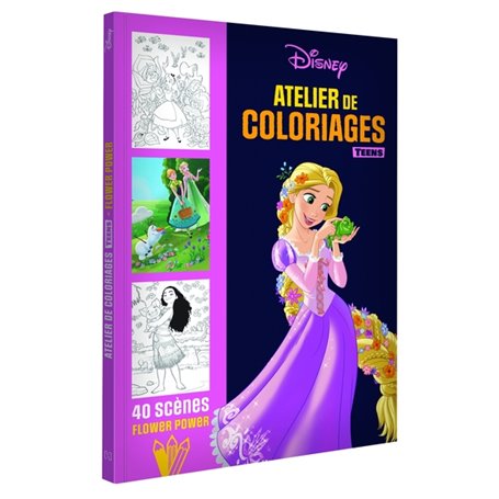 DISNEY TEENS - ATELIER DE COLORIAGES - Flower Power