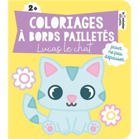 Coloriages à bords pailletés - Lucas le chat