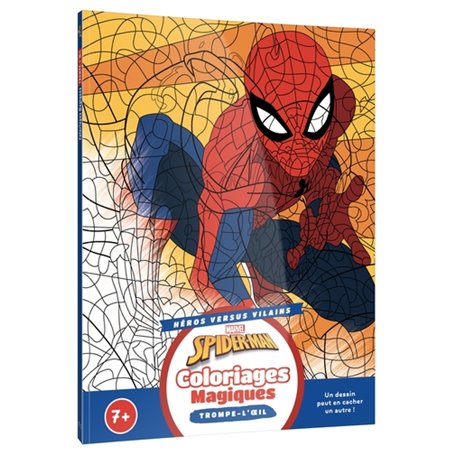 SPIDER-MAN - Coloriages magiques - Trompe l'oeil - Héros contre Vilains - MARVEL