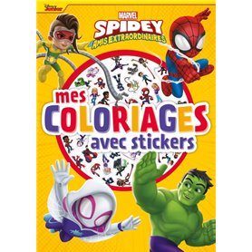 SPIDEY ET SES AMIS EXTRAORDINAIRES - Mes Coloriages avec Stickers - MARVEL