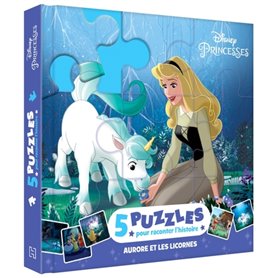 LA BELLE AU BOIS DORMANT - Mon Petit Livre Puzzle - 5 puzzles 9 pièces -  DISNEY PRINCESSES