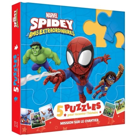 SPIDEY ET SES AMIS EXTRAORDINAIRES - Mon Petit Livre Puzzle - 5 puzzles 9 pièces - MARVEL