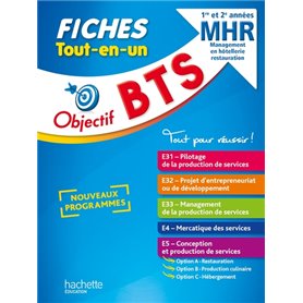 Objectif BTS MHR -  Fiches Tout-en-un (1re et 2e années)