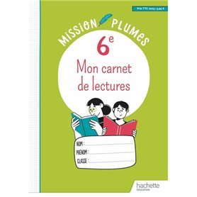 Mon Carnet de lectures 6e - Cahier élève - Ed. 2023