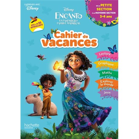 Disney - Encanto  - Cahier de vacances 2023, de la Petite Section à la Moyenne section