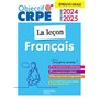 Objectif CRPE 2024 - 2025 - Français - La leçon - épreuve orale d'admission