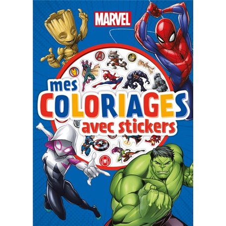 MARVEL - Mes coloriages avec stickers