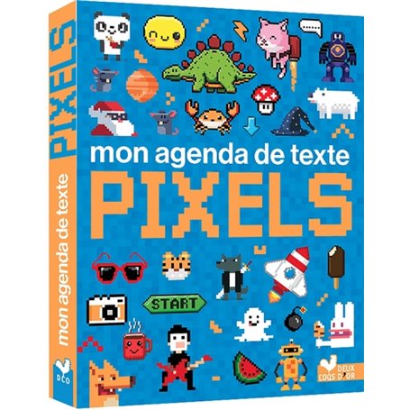 Agenda de texte pixels