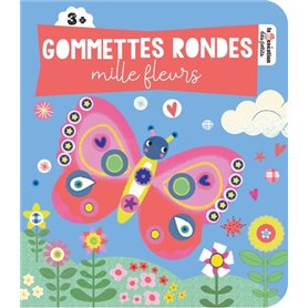 Gommettes rondes mille fleurs