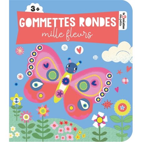 Gommettes rondes mille fleurs