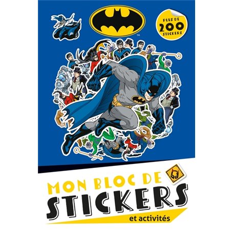 Batman - Mon bloc de stickers et activités