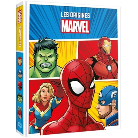 MARVEL - Les Origines des Super Héros - Spider-Man, Hulk, Iron-Man, Captain Marvel, Captain America