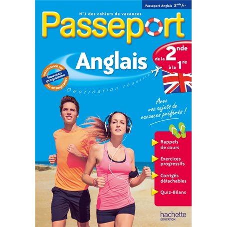 Passeport - Anglais de la 2de à la 1re - Cahier de vacances 2023