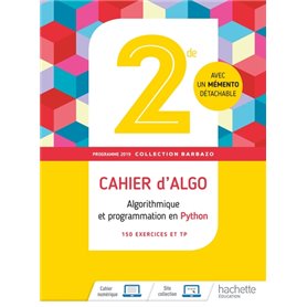 Barbazo algo 2nde - Cahier d'exercices - Ed. 2019