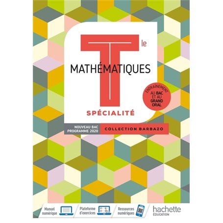 Barbazo Mathématiques Spécialité terminales - Livre élève - Ed. 2020