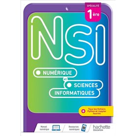 Numérique et Sciences Informatiques 1re Spécialité - Livre élève - Ed. 2021