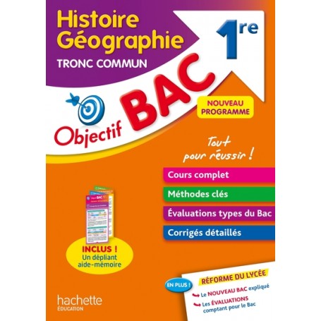 Objectif BAC Histoire-géographie Tronc commun 1re