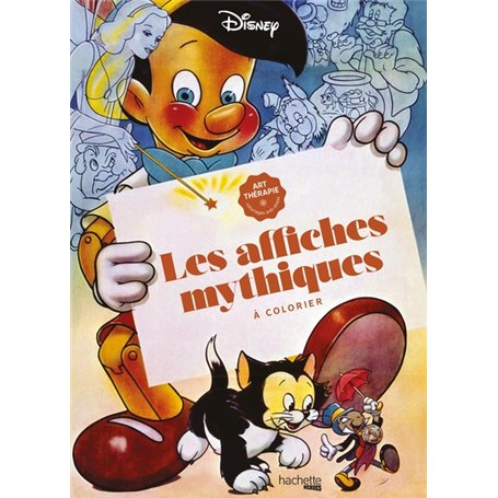 Grand bloc Disney Les affiches mythiques à colorier