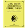 Auriez-vous eu votre certificat d'études en 1923 ?