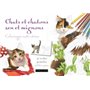 Chats et chatons zen et mignons coloriages anti-stress /cartes postales