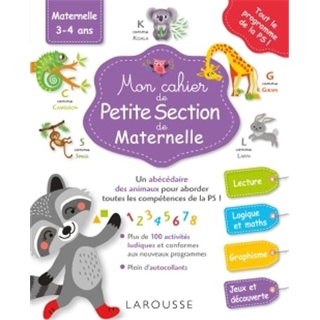 Mon grand cahier Larousse de la maternelle : petite section