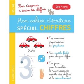 Mon cahier d'écriture, spécial chiffres