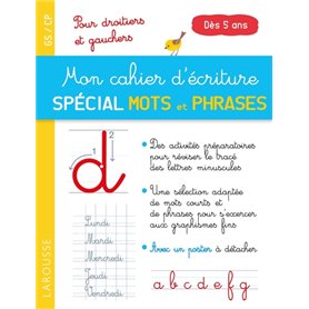 Mon cahier d'écriture spécial premiers mots et phrases