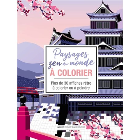 Paysages zen du monde à colorier