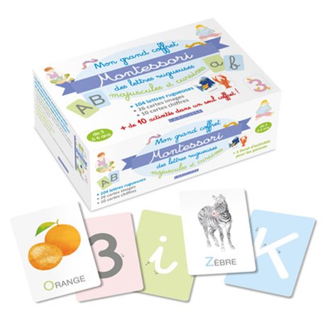 Mon grand coffret Montessori lettres rugueuses